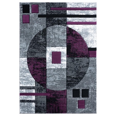 Manmade 7 ft. 10 in. x 10 ft. 6 in. Bristol Epsilon Plum Rectangle Area Rug MA2625543